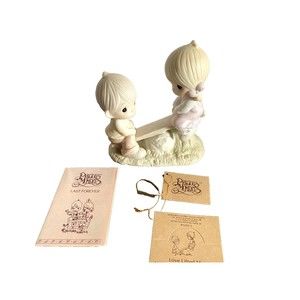 Precious Moments Figurine Jonathan & David 1978 P Love Lifted Me  E-1375/A